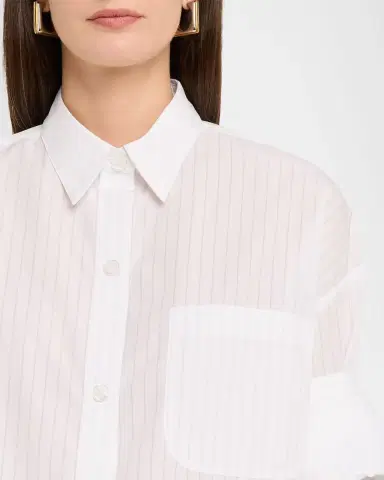 TWP Next Ex Striped Cropped Shirt | Thumbnail 9 TWP Next Ex Striped Cropped Shirt | Thumbnail 9