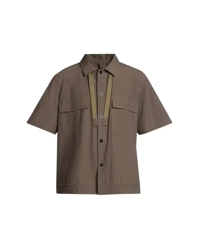 Men's Drawstring Short-Sleeve Utility Shirt