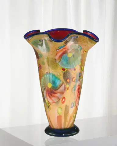 Dale Tiffany Coast Sand Decorative Art Glass Vase | Thumbnail 1