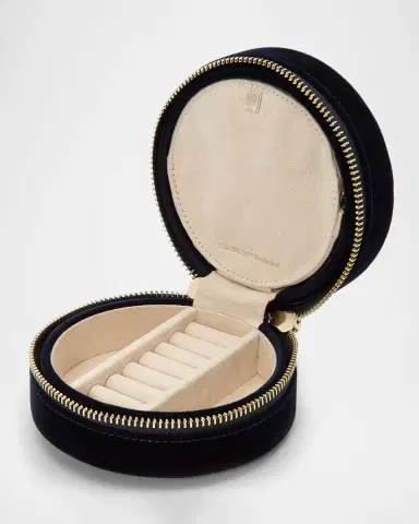 Wolf Zoe Round Travel Jewelry Case | Thumbnail 3 Wolf Zoe Round Travel Jewelry Case | Thumbnail 3