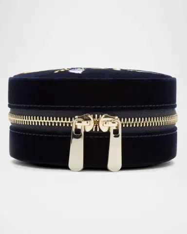 Wolf Zoe Round Travel Jewelry Case | Thumbnail 4 Wolf Zoe Round Travel Jewelry Case | Thumbnail 4