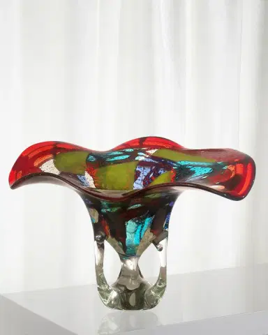 Dale Tiffany Montana Decorative Art Glass Bowl | Thumbnail 1