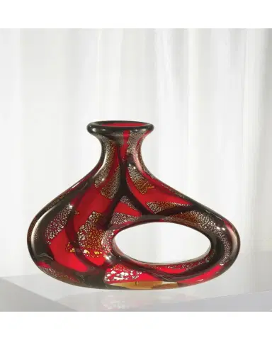 Dale Tiffany Nicholas Decorative Art Glass Vase | Thumbnail 2