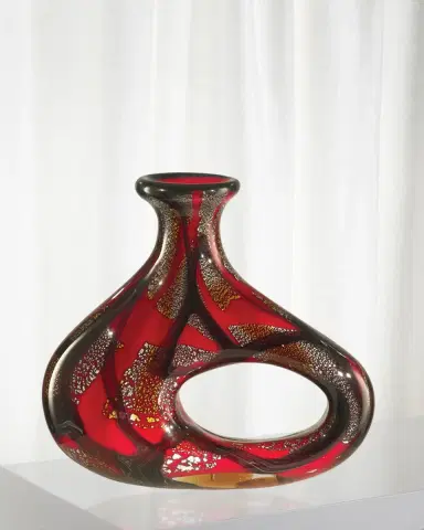 Dale Tiffany Nicholas Decorative Art Glass Vase | Thumbnail 1