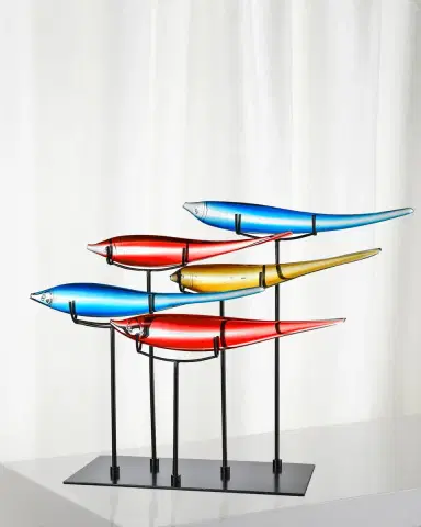 Dale Tiffany Decorative 5 Multicolor Fish Figurine | Thumbnail 1