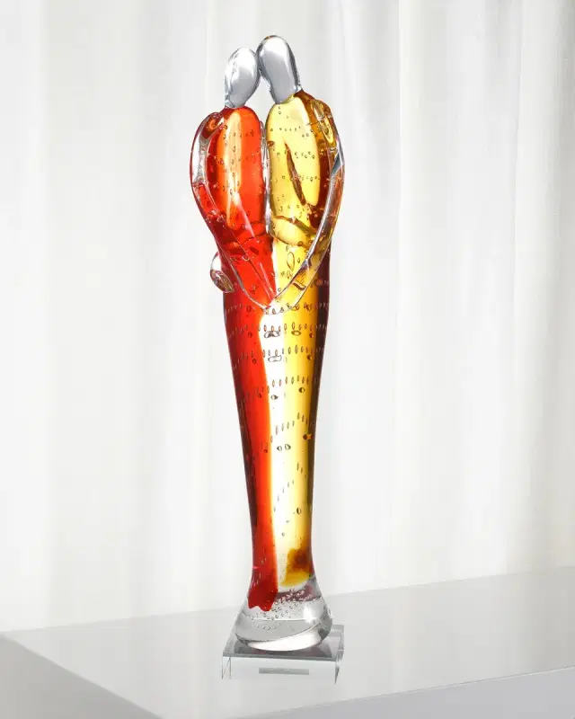 Dale Tiffany Couple Art Glass Figurine