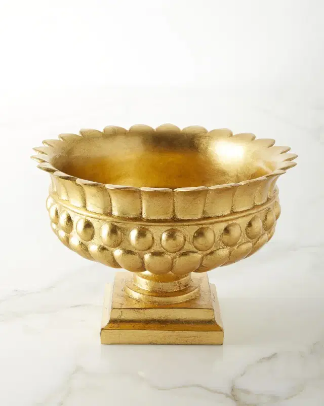 Old World Design Gold Leaf Pompeii Bowl