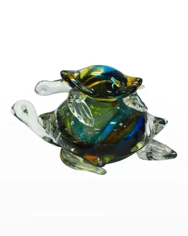 Dale Tiffany Colorful Sea Turtle Figurine | Thumbnail 2 Dale Tiffany Colorful Sea Turtle Figurine | Thumbnail 2