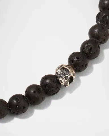 John Varvatos Men 's Skull Beaded Bracelet | Thumbnail 3