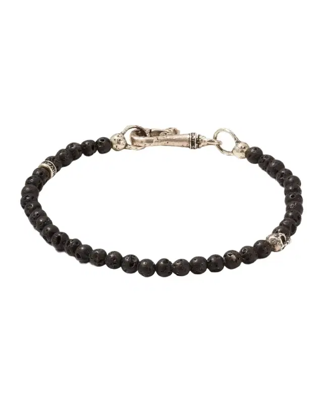 Men 's Skull Beaded Bracelet