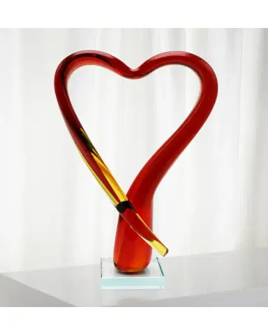 Dale Tiffany Opus Heart Art Glass Figurine - 8.5" x 3.75" x 13.75" | Thumbnail 2 Dale Tiffany Opus Heart Art Glass Figurine - 8.5" x 3.75" x 13.75" | Thumbnail 2