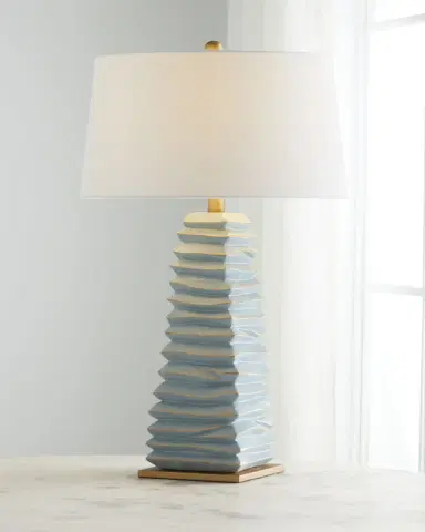 Old World Design Carley Soft Teal Table Lamp | Thumbnail 2