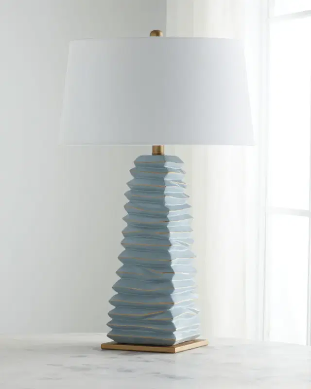 Old World Design Carley Soft Teal Table Lamp