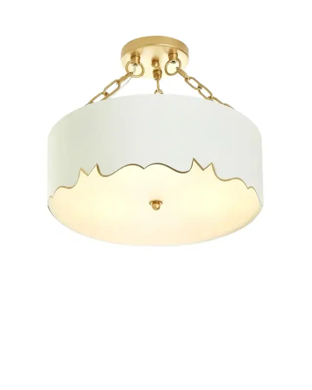 Old World Design Mollie Pendant with Gold Accents