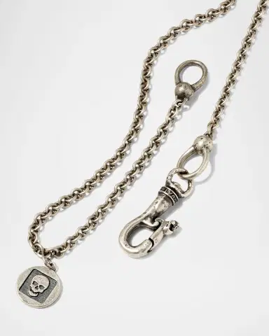 John Varvatos Men 's Artisan Lapis Pendant Necklace, 24"L | Thumbnail 4 John Varvatos Men 's Artisan Lapis Pendant Necklace, 24"L | Thumbnail 4