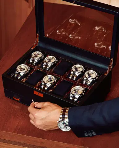 Wolf Axis 10-Piece Watch Box with Drawer | Thumbnail 8 Wolf Axis 10-Piece Watch Box with Drawer | Thumbnail 8