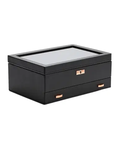 Wolf Axis 10-Piece Watch Box with Drawer | Thumbnail 1 Wolf Axis 10-Piece Watch Box with Drawer | Thumbnail 1
