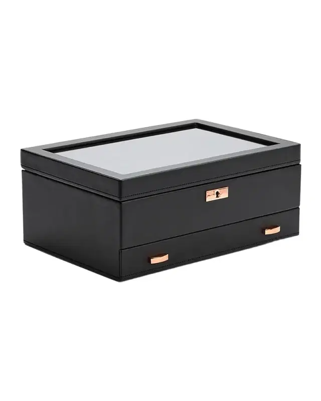 WOLF Axis 10-Piece Watch Box with Drawer