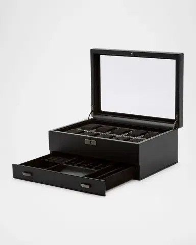 Wolf Axis 10-Piece Watch Box with Drawer | Thumbnail 3