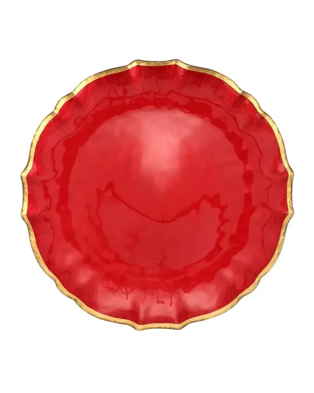 Vietri Baroque Glass Dinner Plate