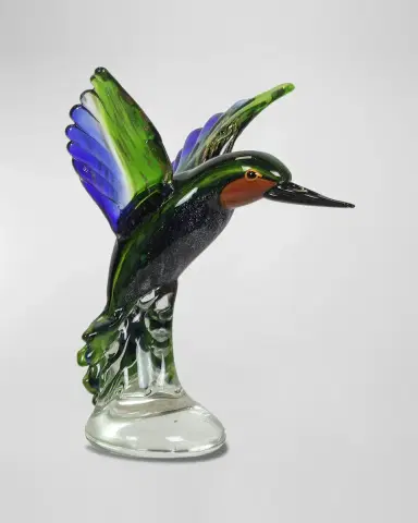 Dale Tiffany Hummingbird Art Glass Sculpture | Thumbnail 2 Dale Tiffany Hummingbird Art Glass Sculpture | Thumbnail 2