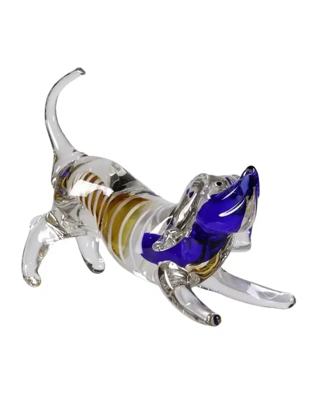 Dale Tiffany Joey Art Glass Dog Sculpture