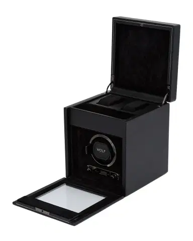 Wolf British Racing Single Watch Winder with Storage | Thumbnail 1 Wolf British Racing Single Watch Winder with Storage | Thumbnail 1