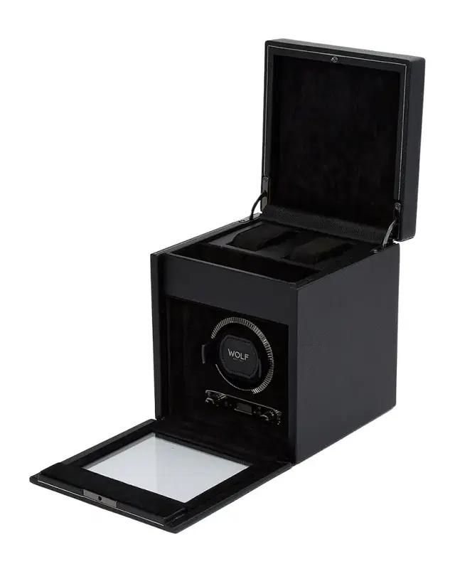 WOLF British Racing Single Watch Winder with Storage