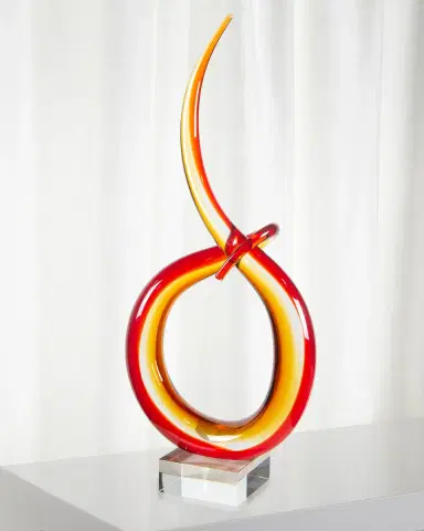 Dale Tiffany Marlin Art Glass Sculpture | Thumbnail 1