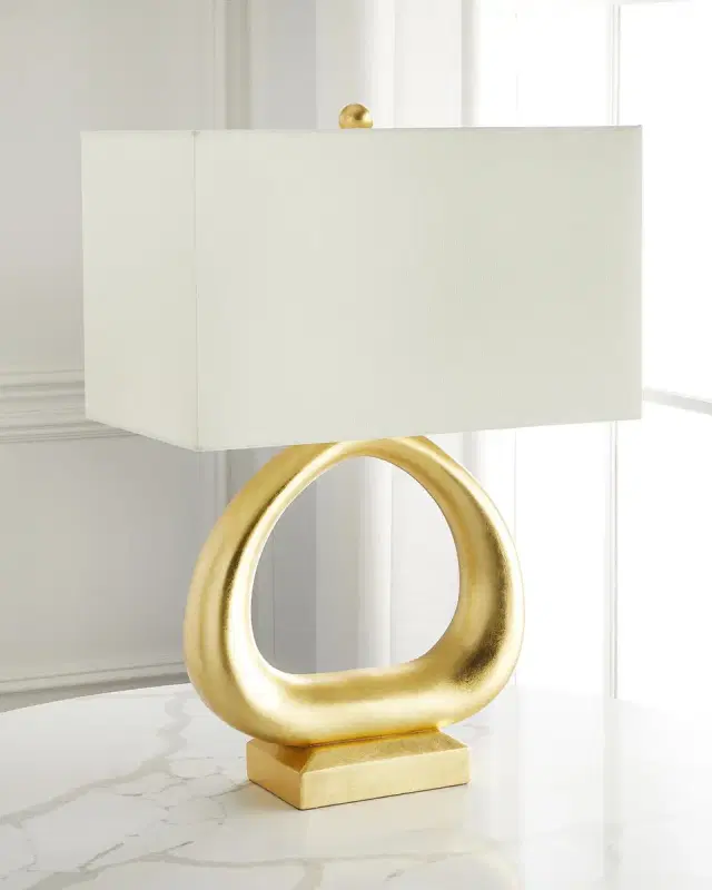 Old World Design Cecile 28" Gold Leaf Table Lamp