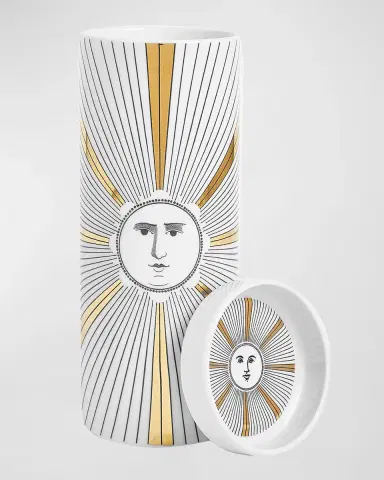 FORNASETTI Scented Tower Candle Blue & White/Giardino Settecentesco | Thumbnail 2 FORNASETTI Scented Tower Candle Blue & White/Giardino Settecentesco | Thumbnail 2