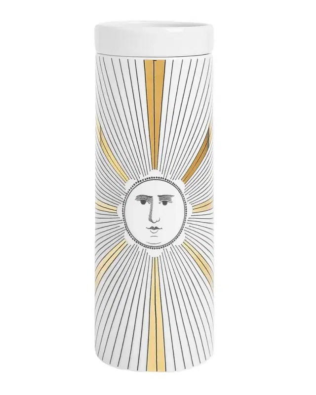 FORNASETTI Scented Tower Candle Blue & White/Giardino Settecentesco