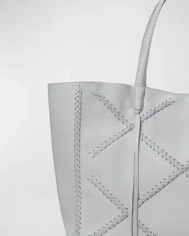 Callista Crisscross Grain Leather Tote Bag | Thumbnail 2 Callista Crisscross Grain Leather Tote Bag | Thumbnail 2