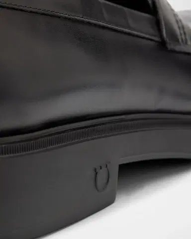 Ferragamo Men's Leather Rubber-Sole Penny Loafers | Thumbnail 8