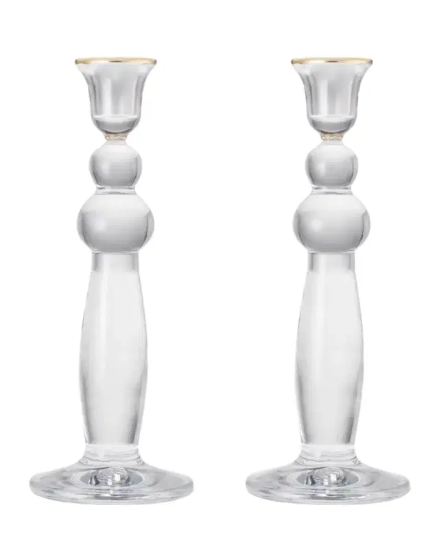 AERIN Sancia Extra Tall Taper Candle Holders, Set of 2