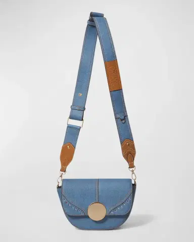 Oryany Lottie Denim Saddle Crossbody Bag | Thumbnail 2 Oryany Lottie Denim Saddle Crossbody Bag | Thumbnail 2