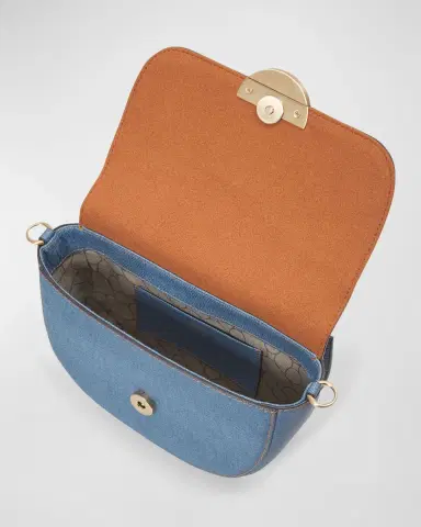 Oryany Lottie Denim Saddle Crossbody Bag | Thumbnail 3 Oryany Lottie Denim Saddle Crossbody Bag | Thumbnail 3