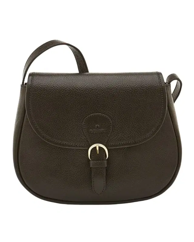 Novecento Leather Saddle Crossbody Bag