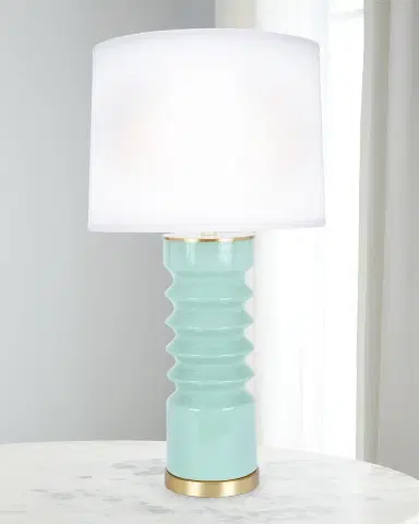 Old World Design Lennon Celadon Ceramic Table Lamp | Thumbnail 1
