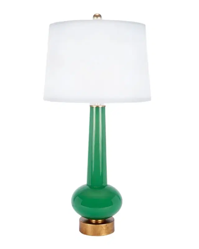 Old World Design Daphne Green Buffet Lamp