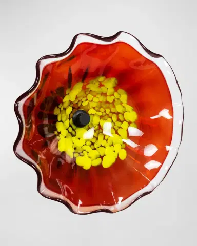 Dale Tiffany Fiore Art Glass Wall Decor, 12" Round | Thumbnail 2 Dale Tiffany Fiore Art Glass Wall Decor, 12" Round | Thumbnail 2