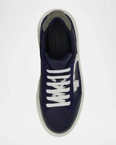 Ferragamo Men's Cassina Gancio Low-Top Sneakers | Thumbnail 4 Ferragamo Men's Cassina Gancio Low-Top Sneakers | Thumbnail 4
