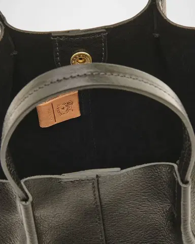 Il Bisonte Nina Small Pleated Leather Tote Bag | Thumbnail 4