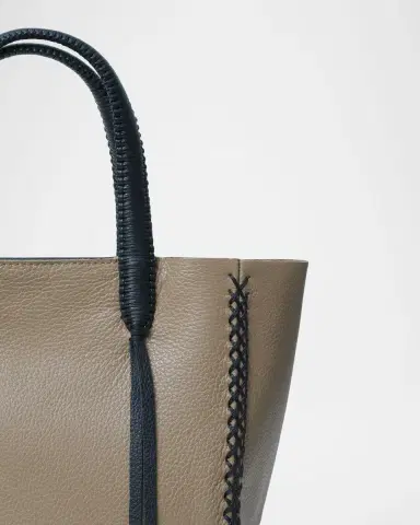 Callista Mini Grained Leather Tote Bag | Thumbnail 2 Callista Mini Grained Leather Tote Bag | Thumbnail 2