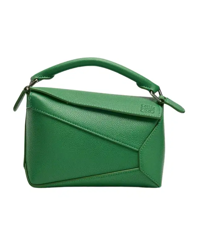 Puzzle Edge Mini Shoulder Bag in Soft Grained Leather