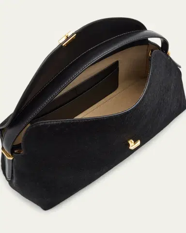 TOTEME T Lock Horsehair Top-Handle Bag | Thumbnail 9