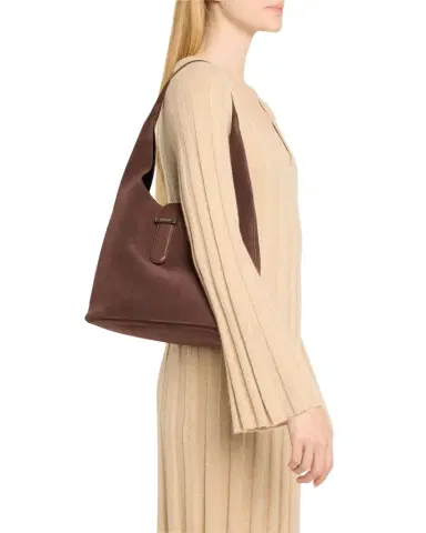 Simkhai Khai Buckle Suede Hobo Bag | Thumbnail 1