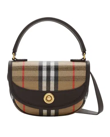 Burberry Highlands Check Jacquard Top-Handle Bag | Thumbnail 1