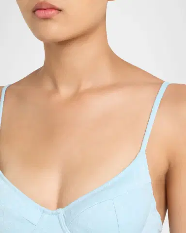 Simkhai Demi Bustier One-Piece Swimsuit | Thumbnail 4 Simkhai Demi Bustier One-Piece Swimsuit | Thumbnail 4