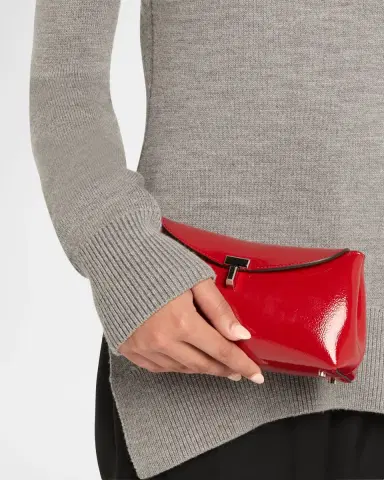 Toteme Mini T-Lock Naplack Leather Clutch | Thumbnail 2 Toteme Mini T-Lock Naplack Leather Clutch | Thumbnail 2